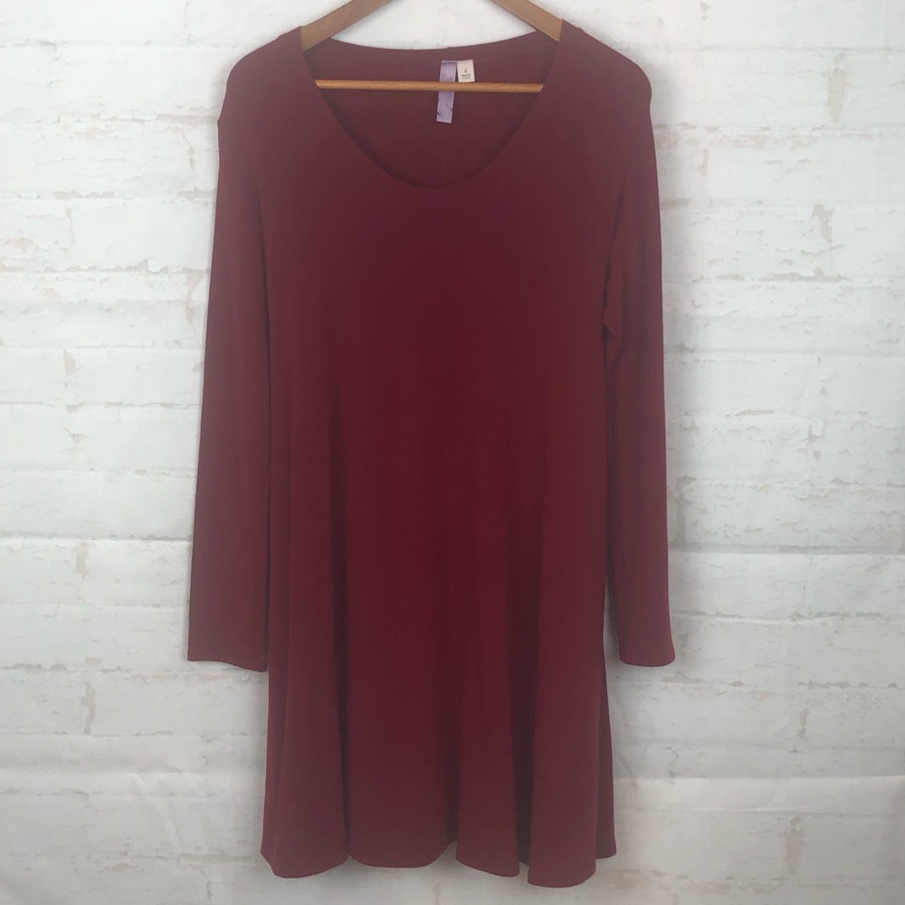 ALYA Knit Soft Cozy L/S Swing Dress/Top